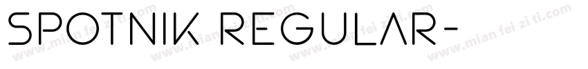 SPOTNIK Regular字体转换